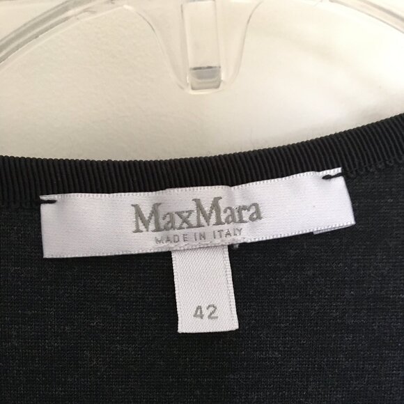 Knitted sheath dress in dark-grey melange, IT42 - Picture 3 of 9